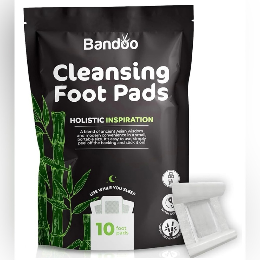 Bandoo Original Deep Cleansing Foot Pads - 10 foot pads - NIB